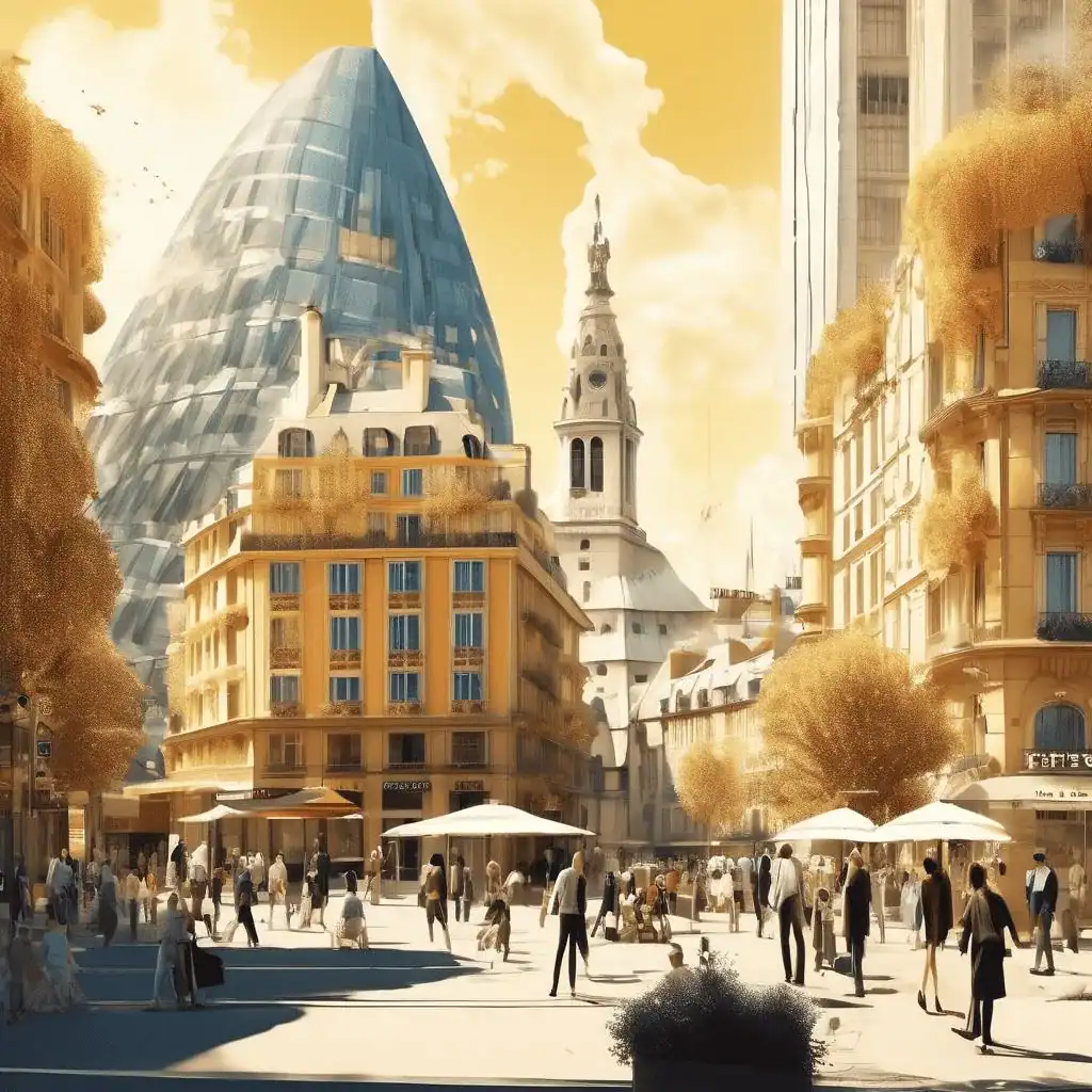 Le Puy. The Sunny Plaza – Albert Dubois-Pillet